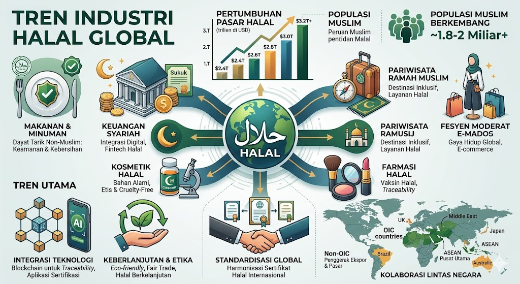 Tren Industri Halal Global yang Wajib Diketahui untuk Menangkap Peluang Pasar Internasional