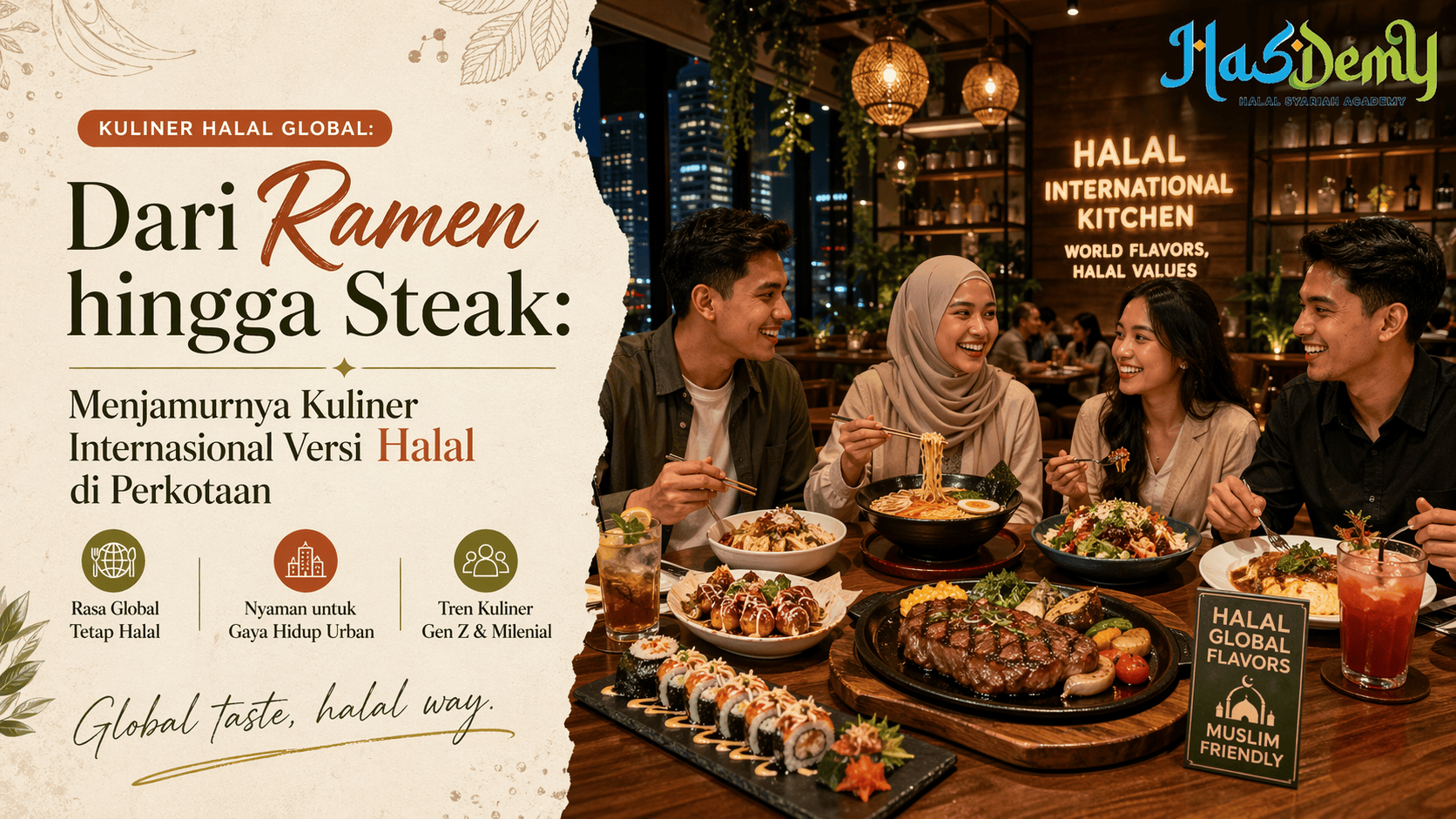 Dari Ramen hingga Steak, Menjamurnya Kuliner Internasional Versi Halal di Perkotaan