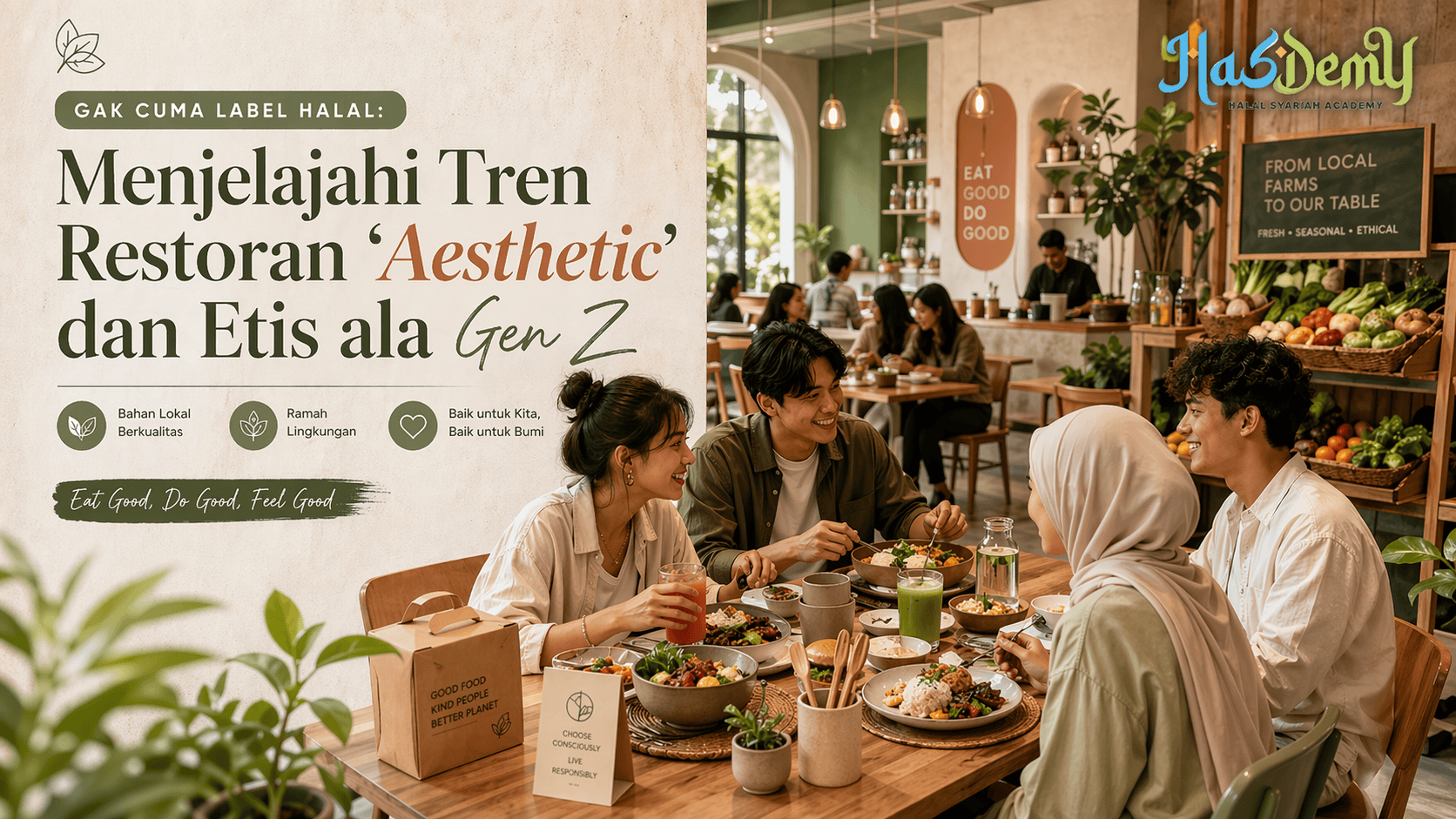 Gak Cuma Label Halal, Menjelajahi Tren Restoran "Aesthetic" dan Etis ala Gen Z