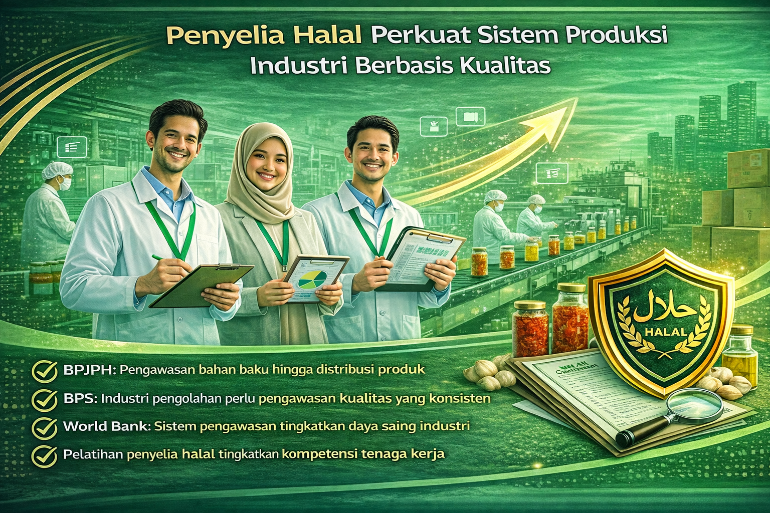 Penyelia Halal Perkuat Sistem Produksi Industri Berbasis Kualitas