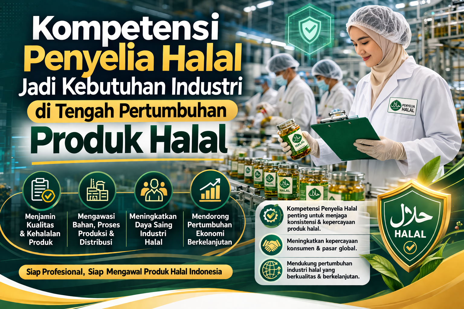 Kompetensi Penyelia Halal Jadi Kebutuhan Industri di Tengah Pertumbuhan Produk Halal