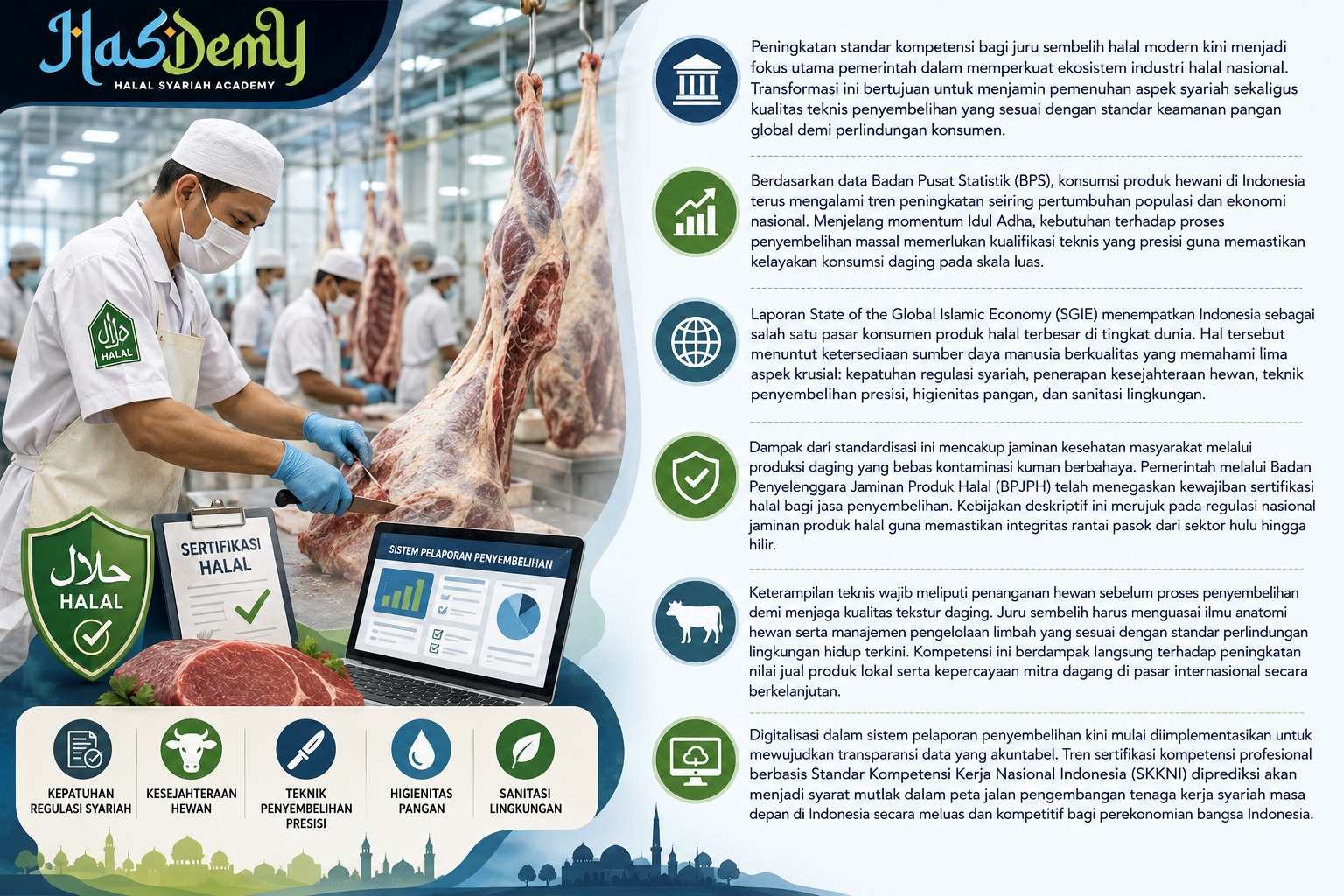 5 Skill Wajib Juru Sembelih Halal Modern guna Standardisasi Ekosistem Industri Halal