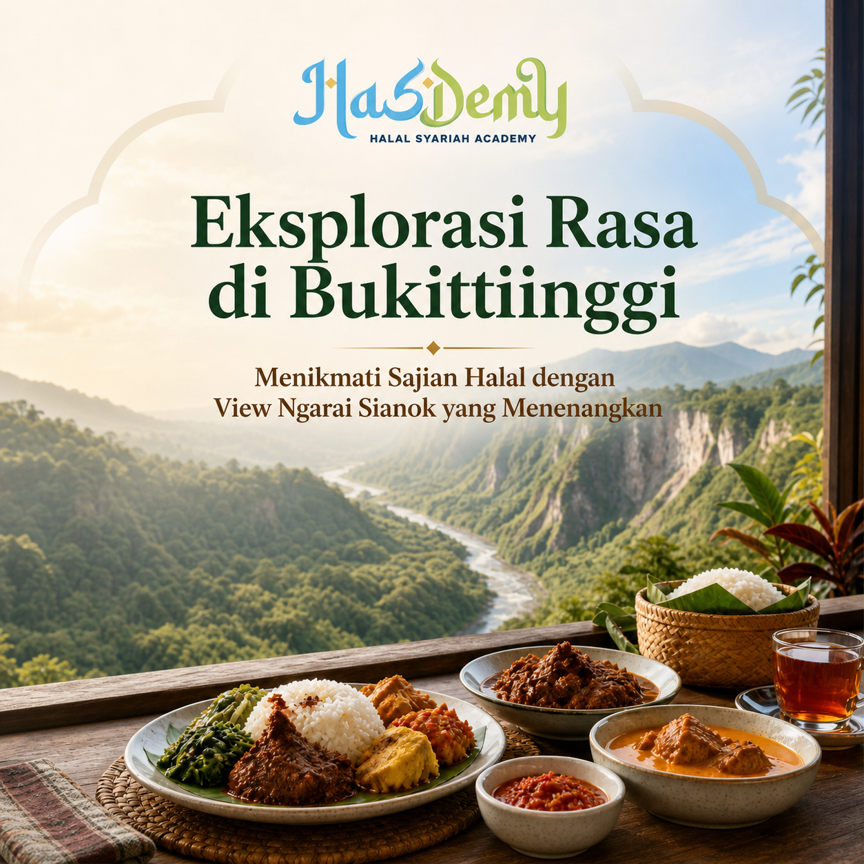 Eksplorasi Rasa di Bukittinggi Menikmati Sajian Halal dengan View Ngarai Sianok yang Menenangkan