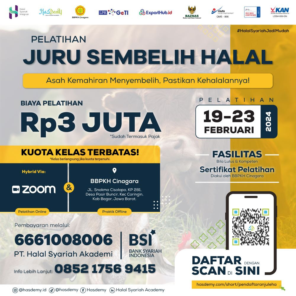Ikuti Pelatihan Juleha, Raih Karir Cemerlang di Industri Halal