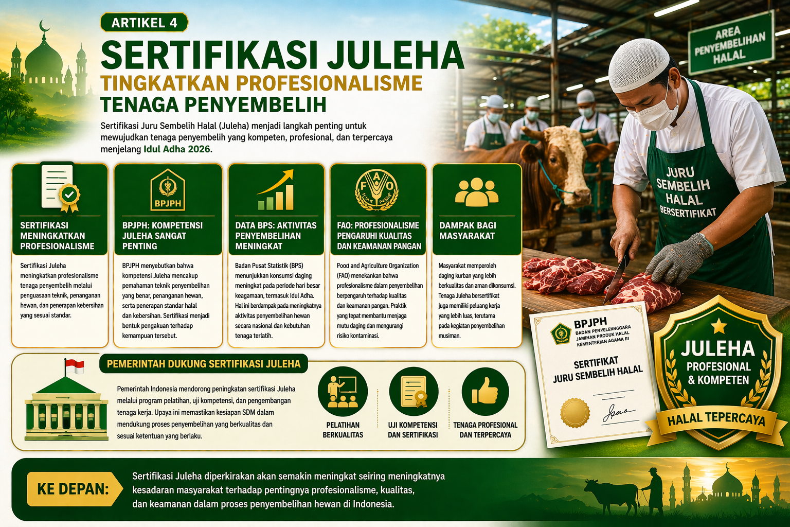 Sertifikasi Juleha Tingkatkan Profesionalisme Tenaga Penyembelih