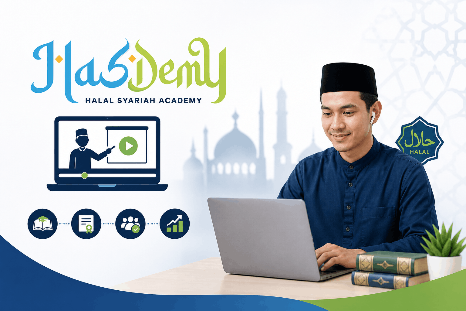 Hasdemy: Platform Pelatihan Industri Halal dan Syariah di Indonesia