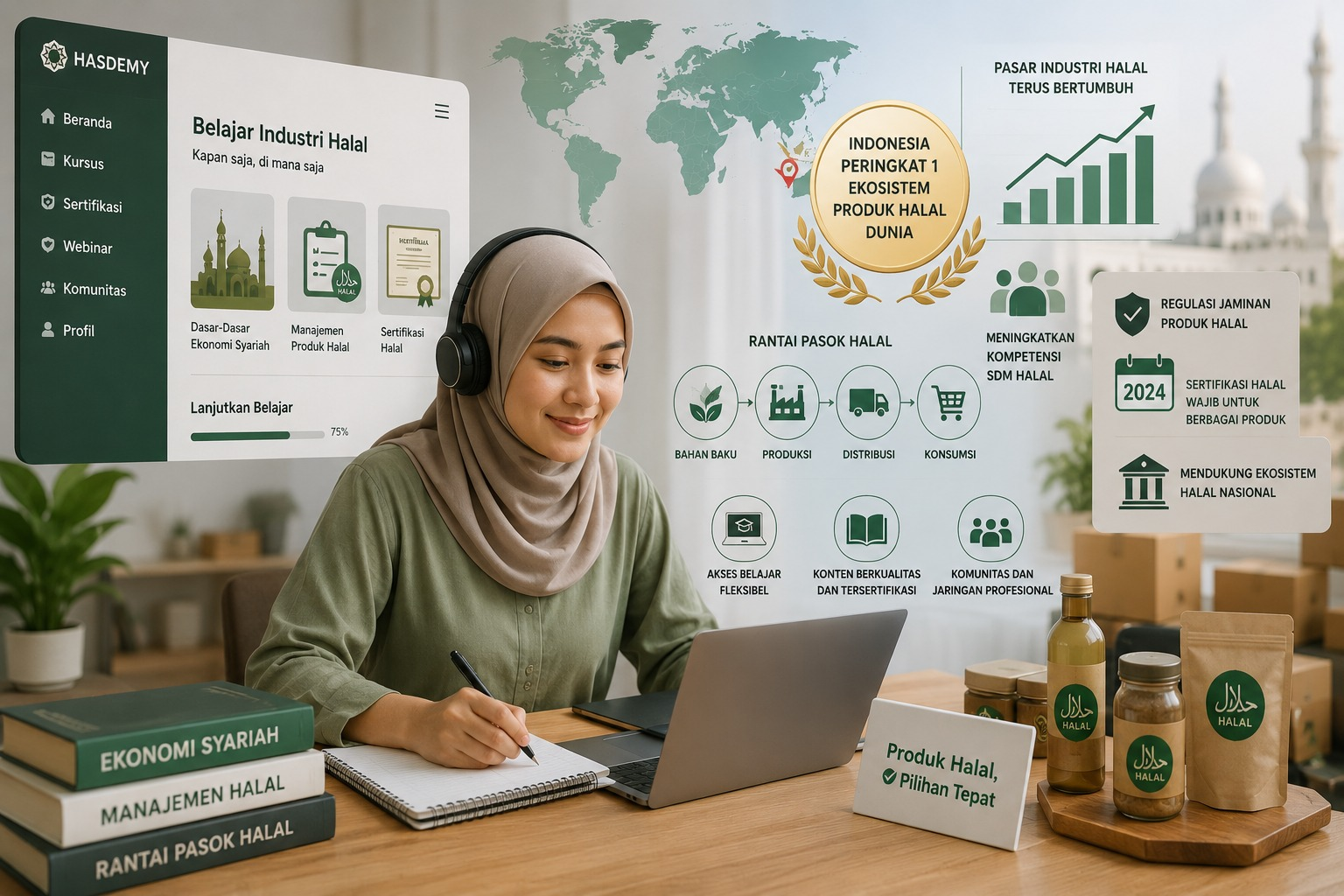 Hasdemy: Solusi Belajar Industri Halal bagi Masyarakat
