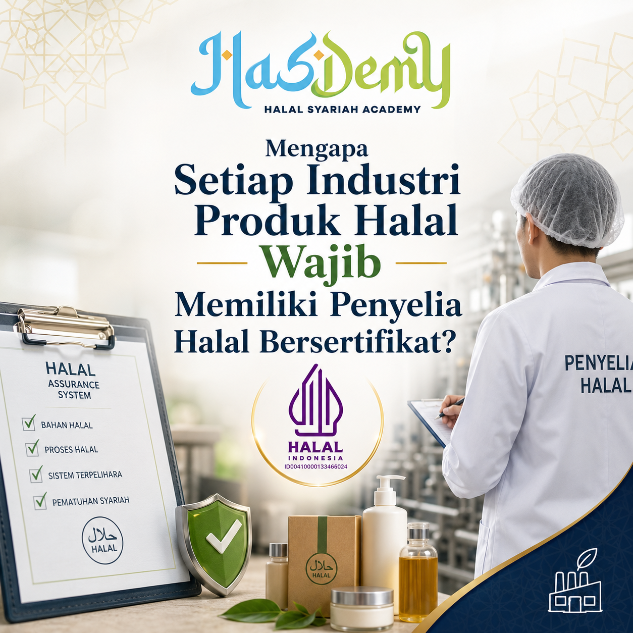 Mengapa Setiap Industri Produk Halal Wajib Memiliki Penyelia Halal Bersertifikat?